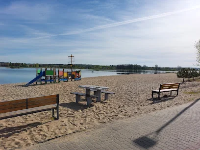 Plaża nad Zalewem Kraśnickim